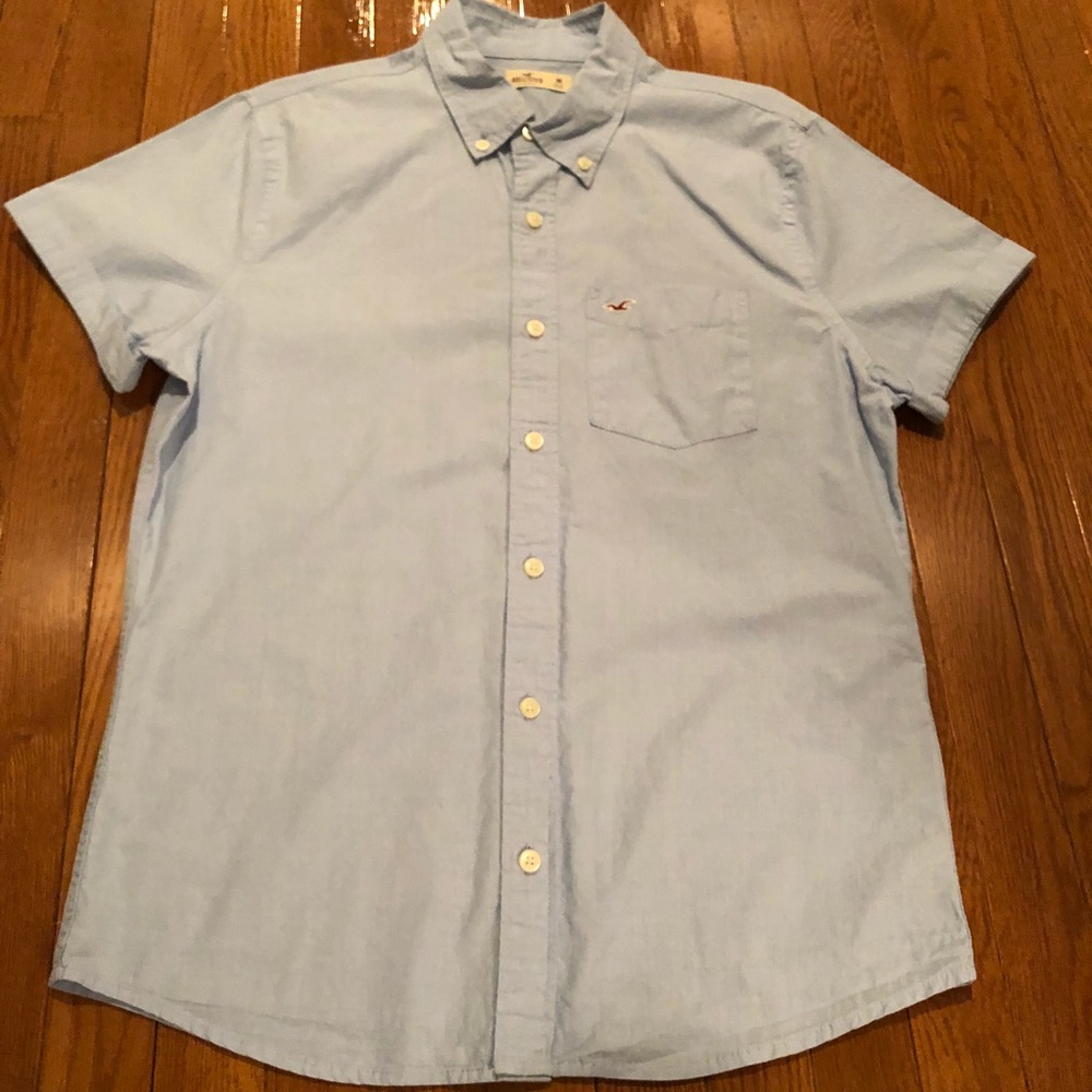 Men’s Hollister Light Blue Dress Shirt - Medium